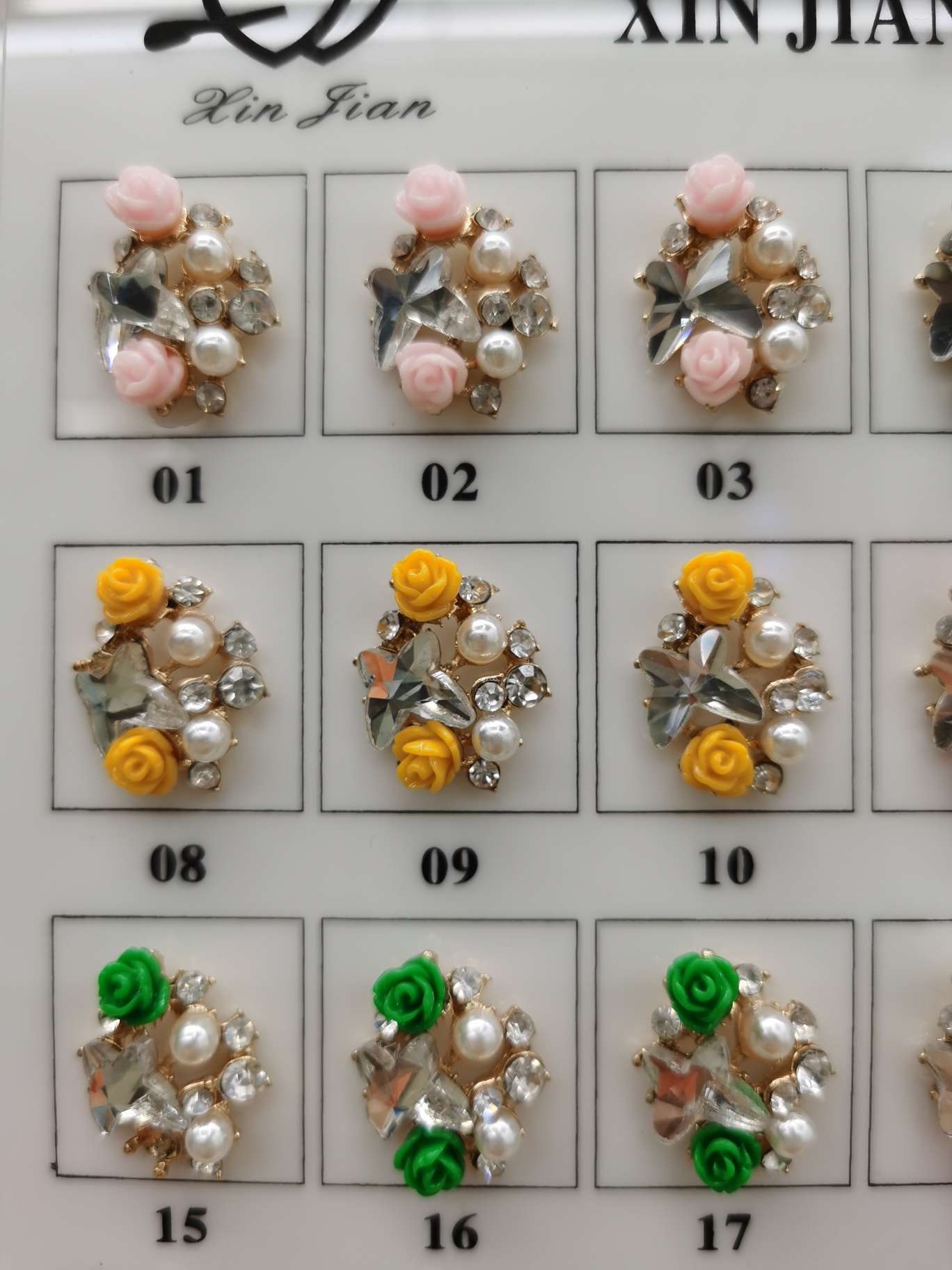 新建精品水晶圆形水滴形服装辅料