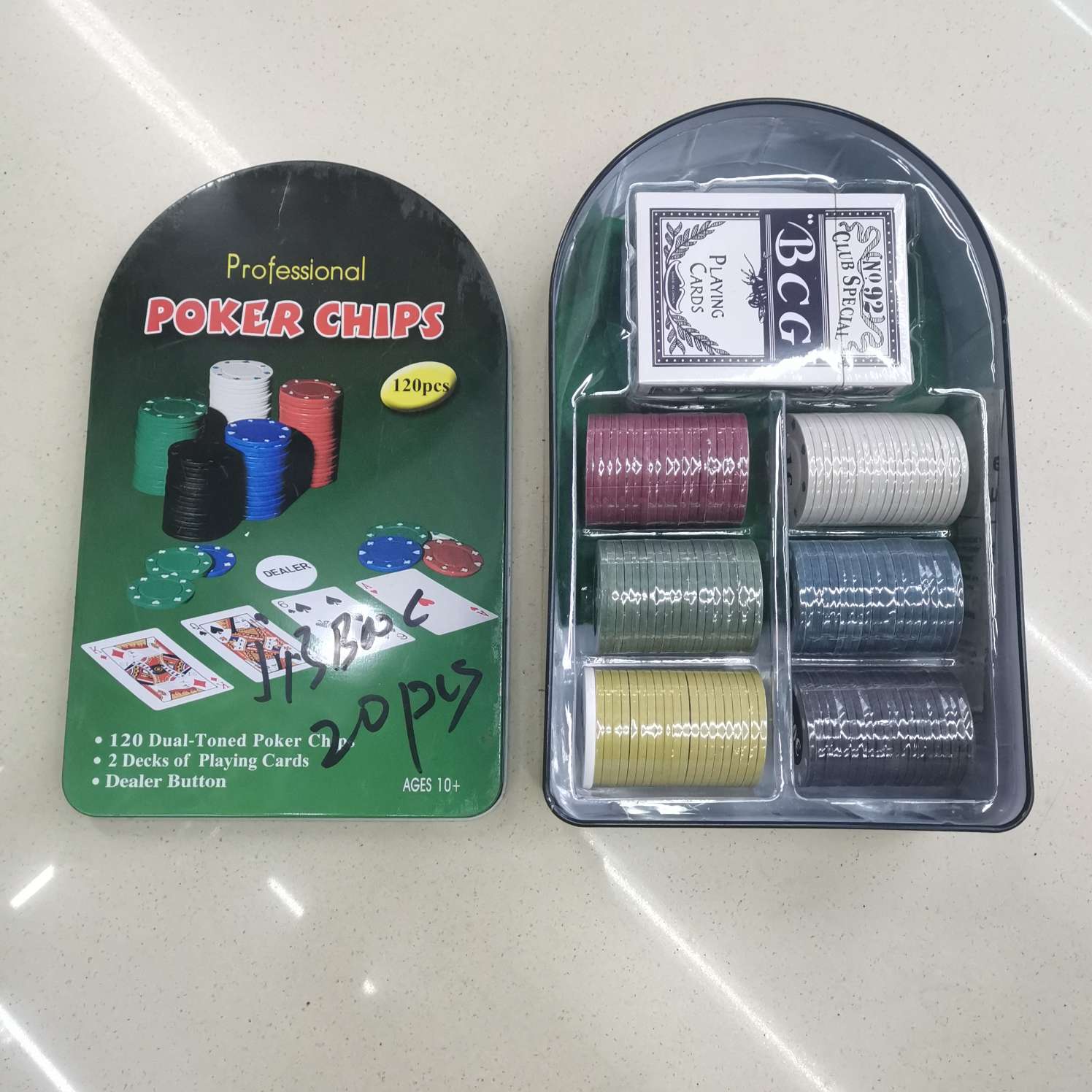 120 half-round tin - box chips thumbnail