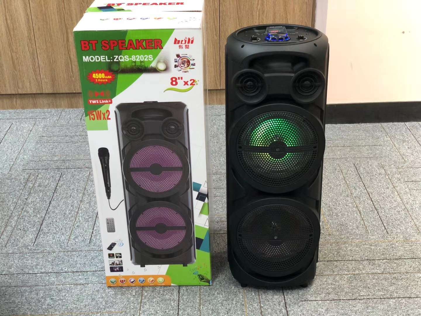 🎤 الجديدة مزدوجة ثمانية المسجلة, ✨ جديدة الطراز ZQS -حجم 8202S # مقبض تنظيم مقبض: 300 300 * * 775MM علبة كرات الحجم: 310 *