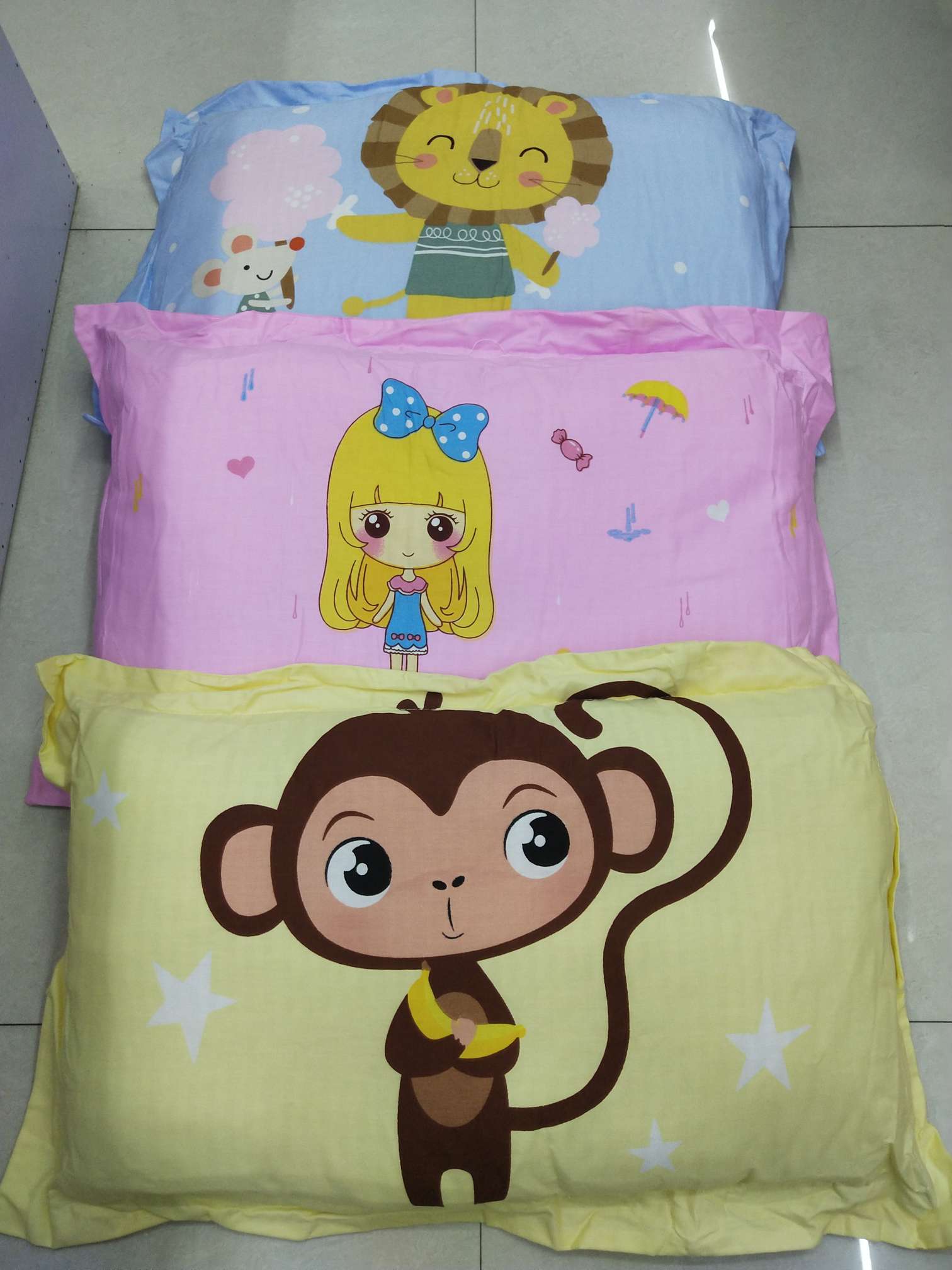 Baby and children's pillow, pure cotton cartoon princess