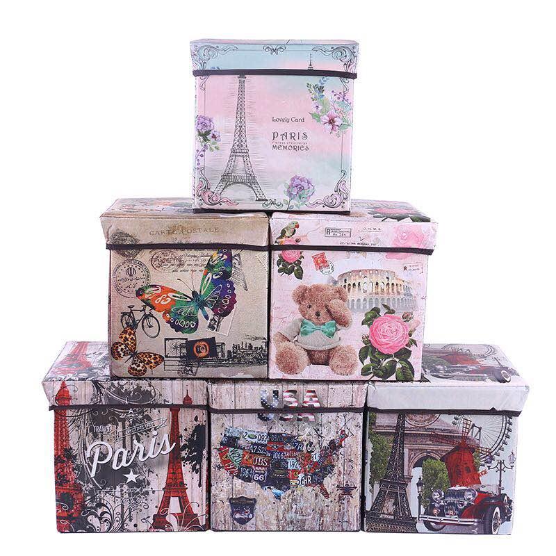 覆膜无纺布收纳凳 收纳箱，收纳盒，整理箱