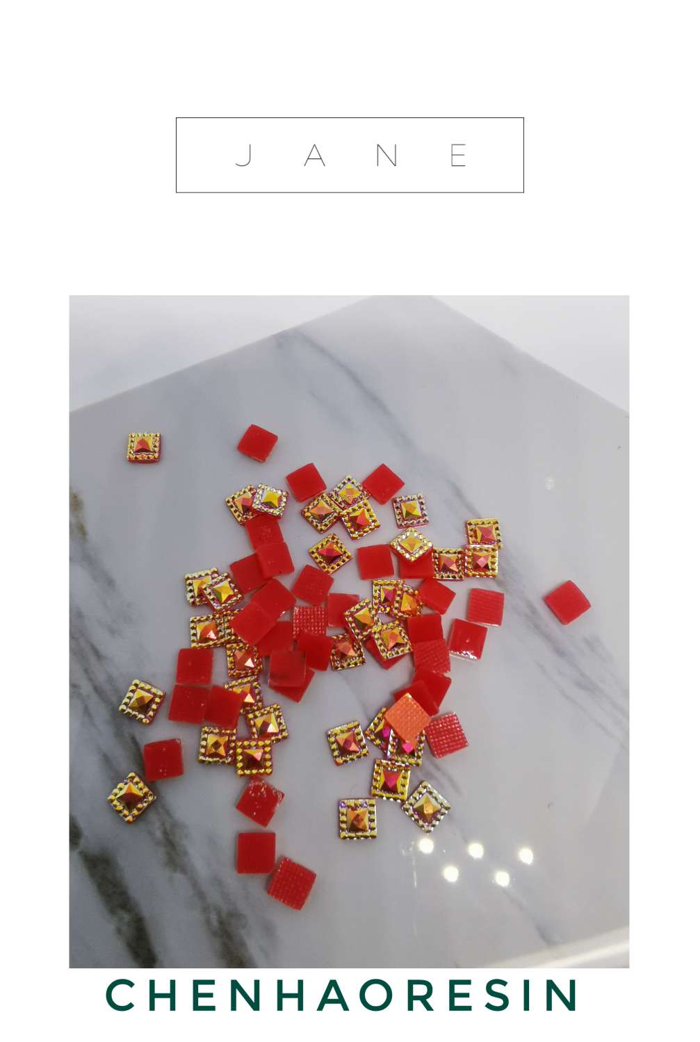 4*4，6*6正方形花边，彩色AB