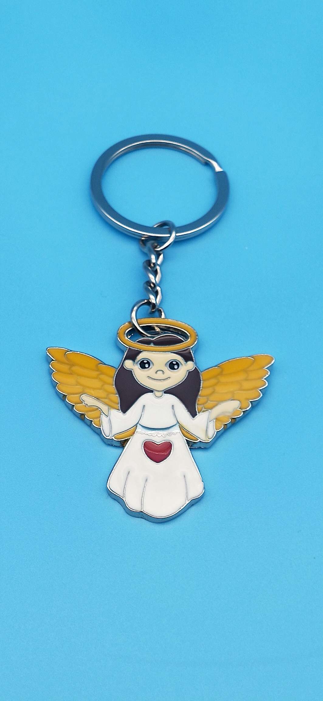 Hug an angel oil key ring