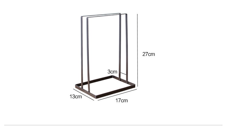 Hanger Storage Accessories Free Perforation-Free Multi-Functional Iron Art Storage Shelf Space Saving Wardrobe Hanger Organizer Application Scenario