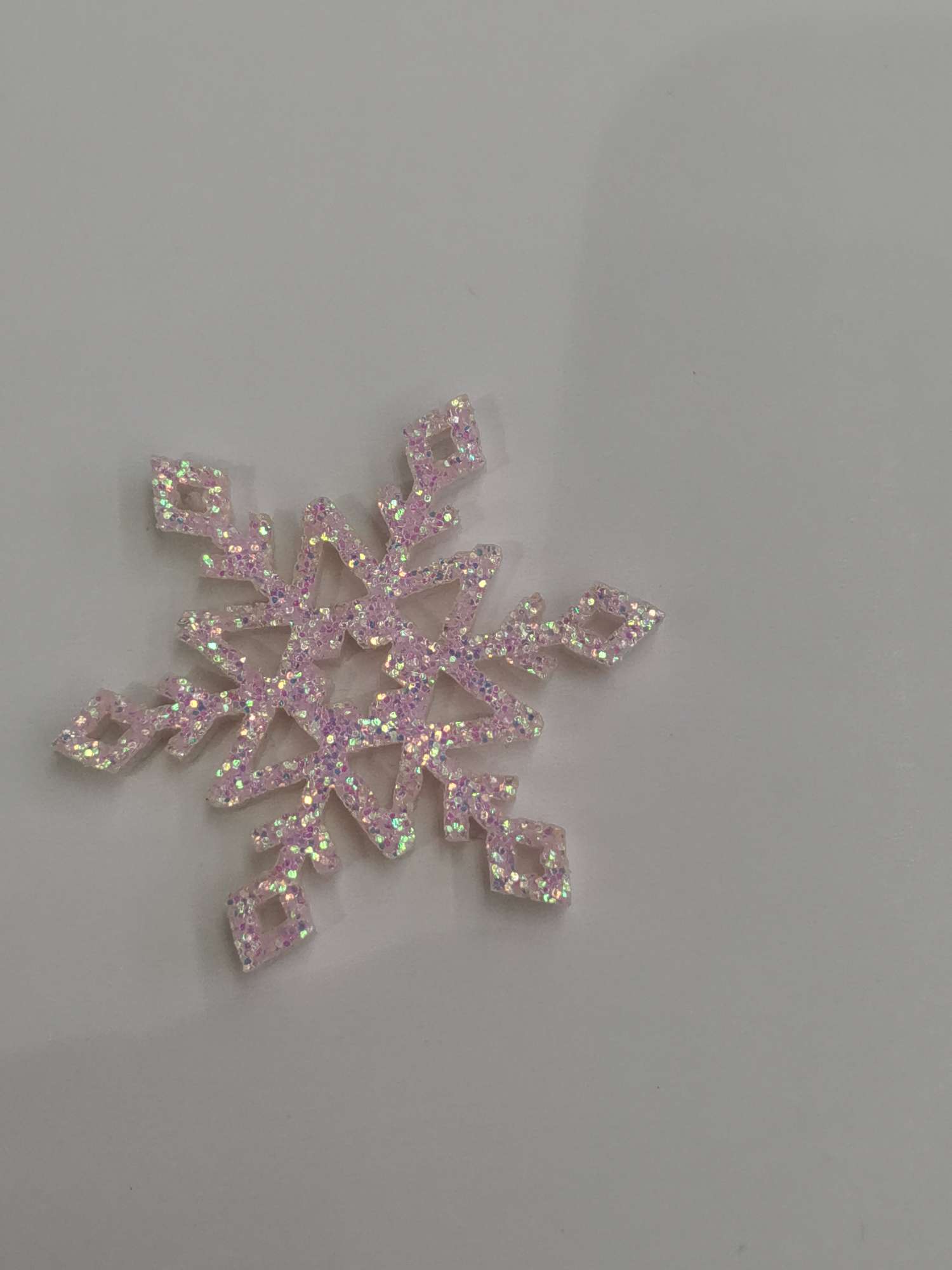 Glittery snowflake flakes undefined