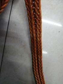 Concave wax rope braided belt for spindle