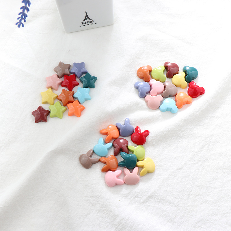 新款DIY亮油亚克力配件手机壳美容儿童头饰发饰手工发夹厂家直销