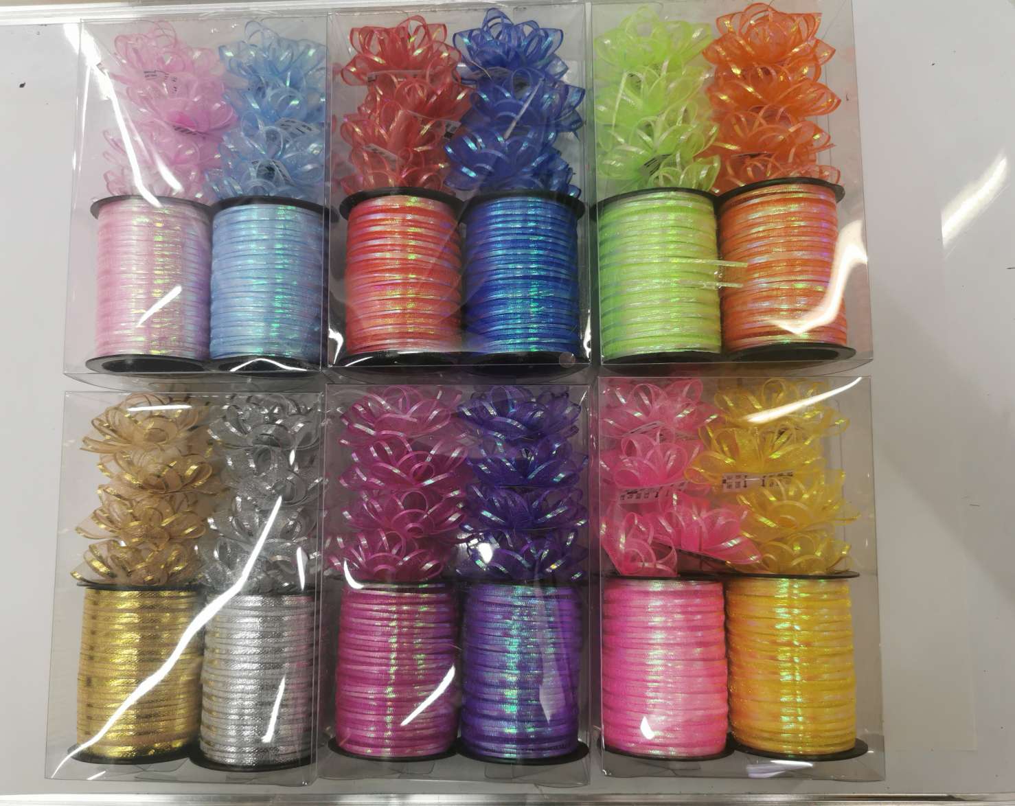 8朵雪纱星星花+2个雪纱小线圈