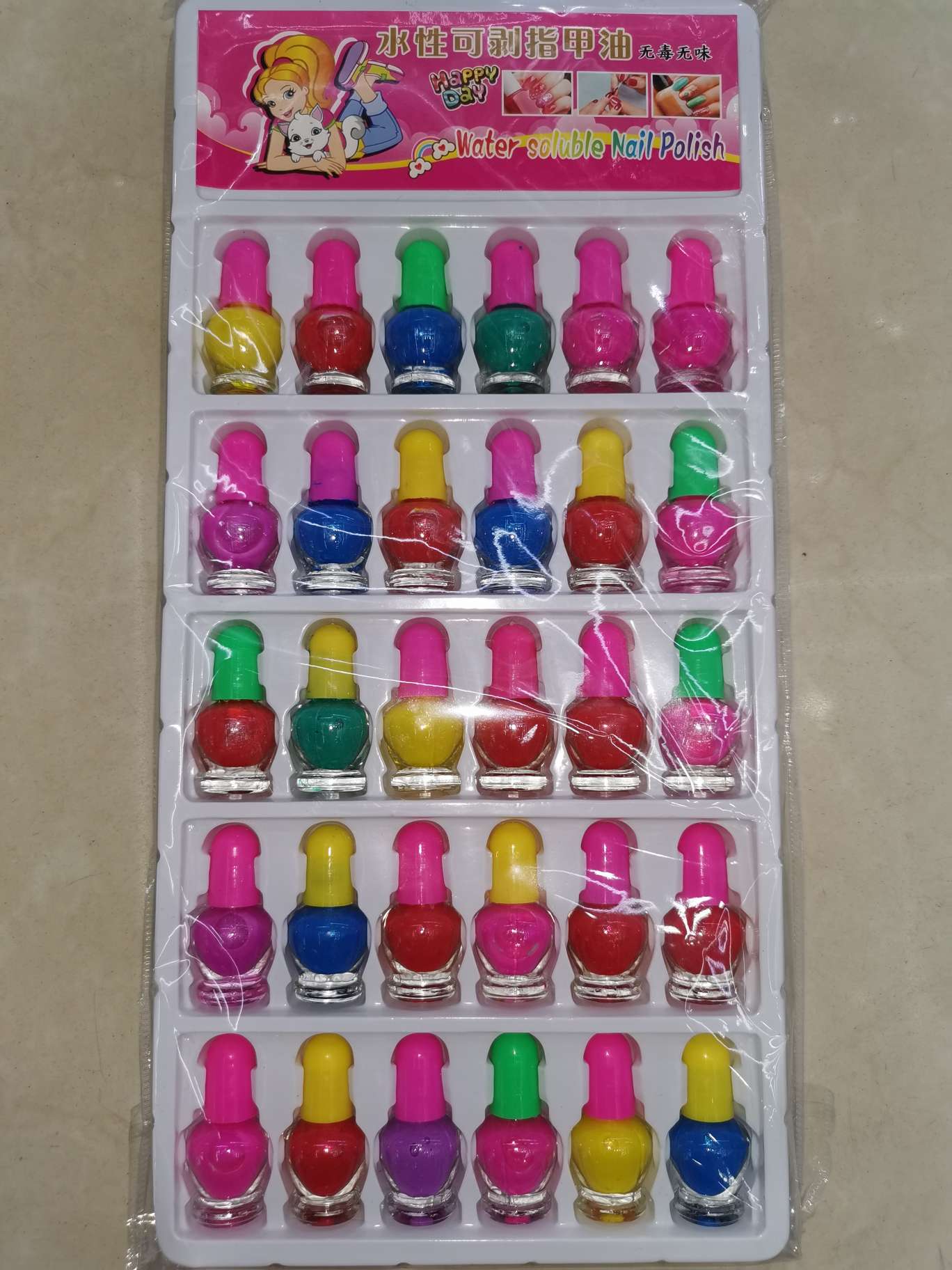 30 into a round bottle of nail polish thumbnail