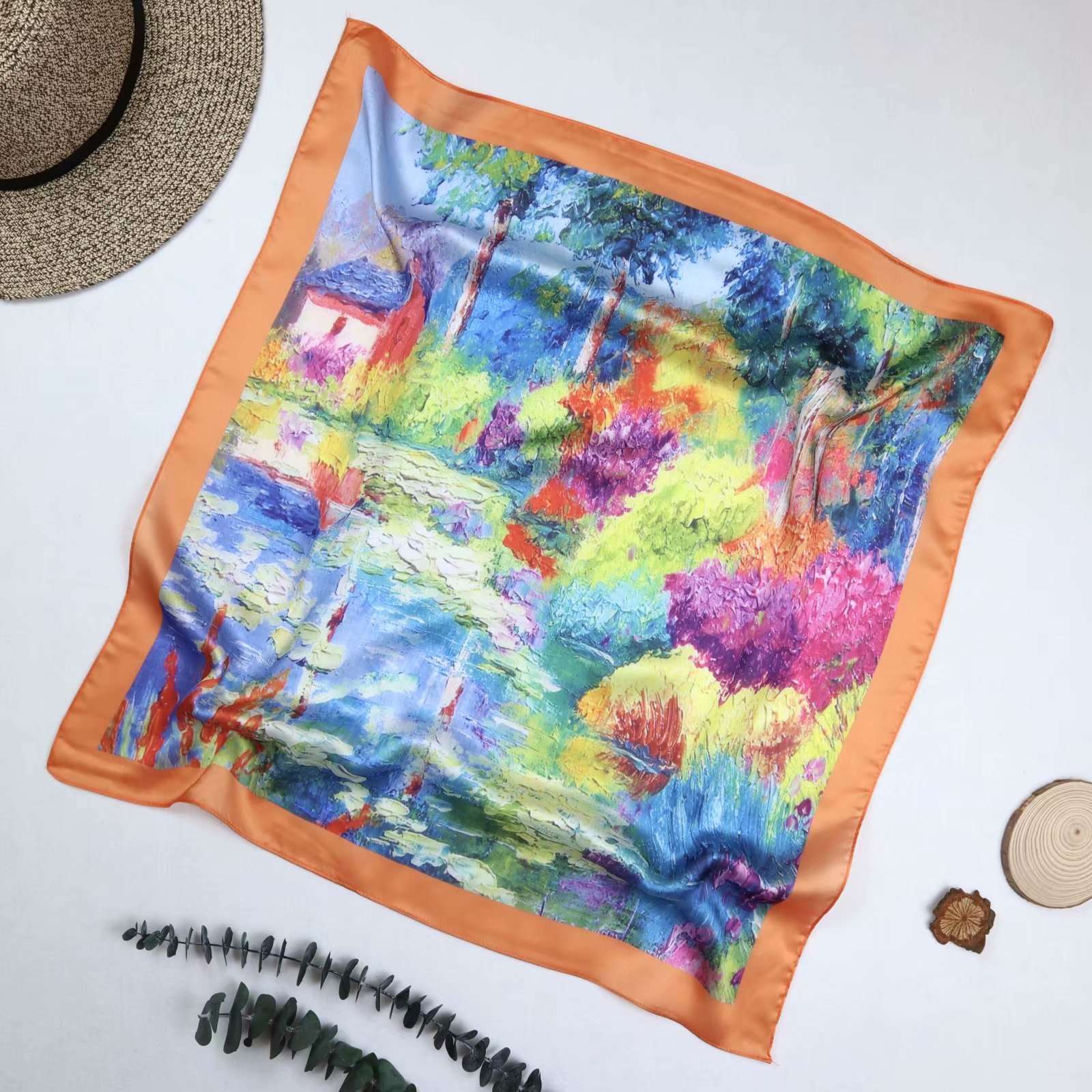 2020 The Latest Fabric Four Seasons Silk Square undefined