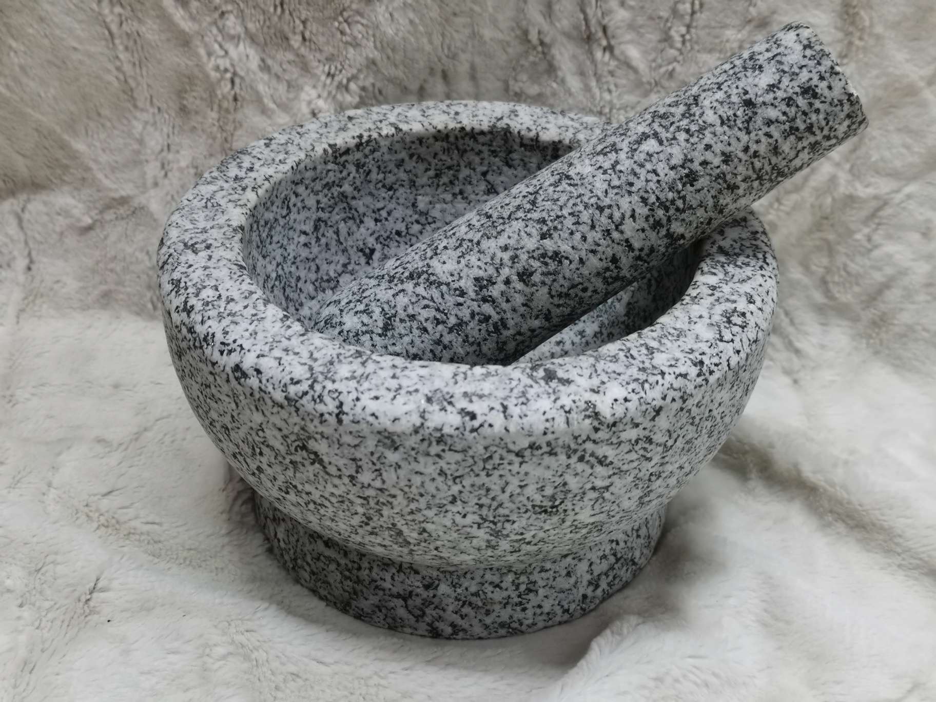 5RYQ-1585花岗岩经典捣蒜器石盅