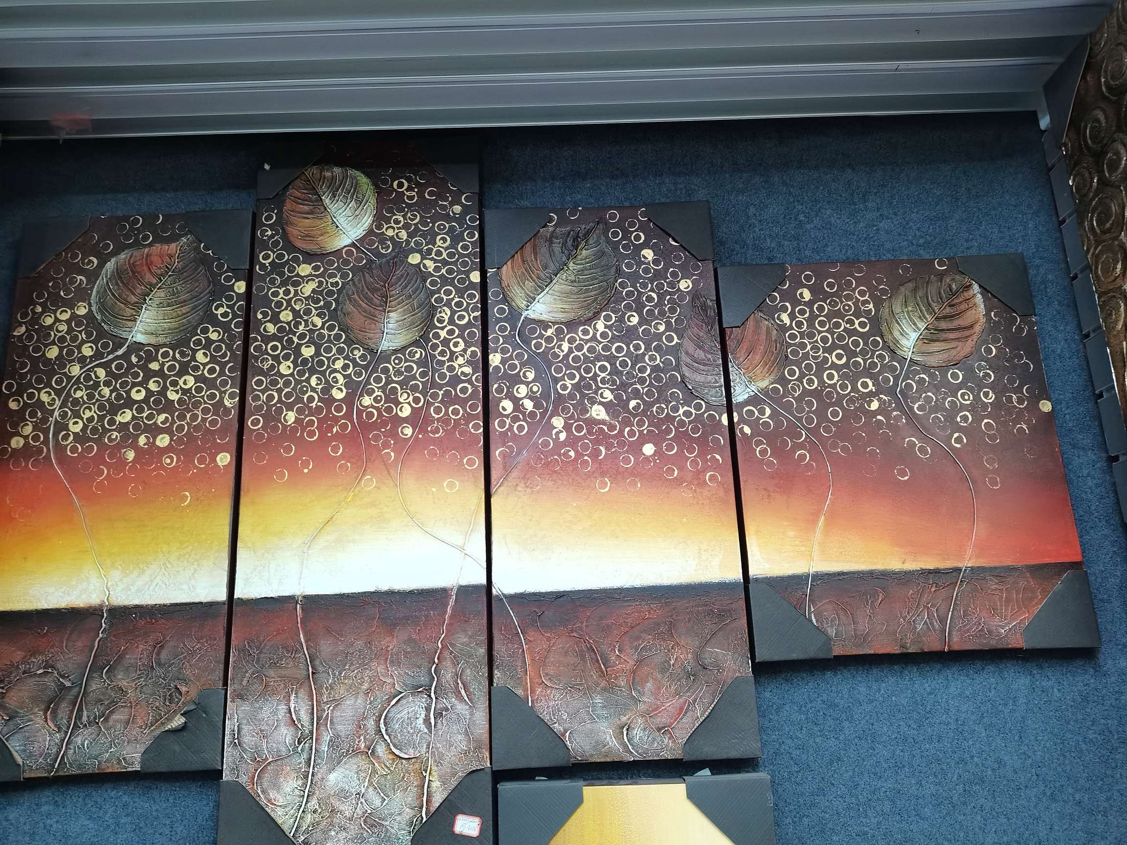 Handcrafted oil painting: Rising Sun in the East