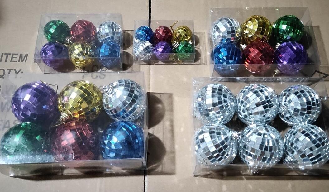 30mm colored lighting balls, KTV decorative glass balls, red, yellow, blue, green and silver glass balls details Picture