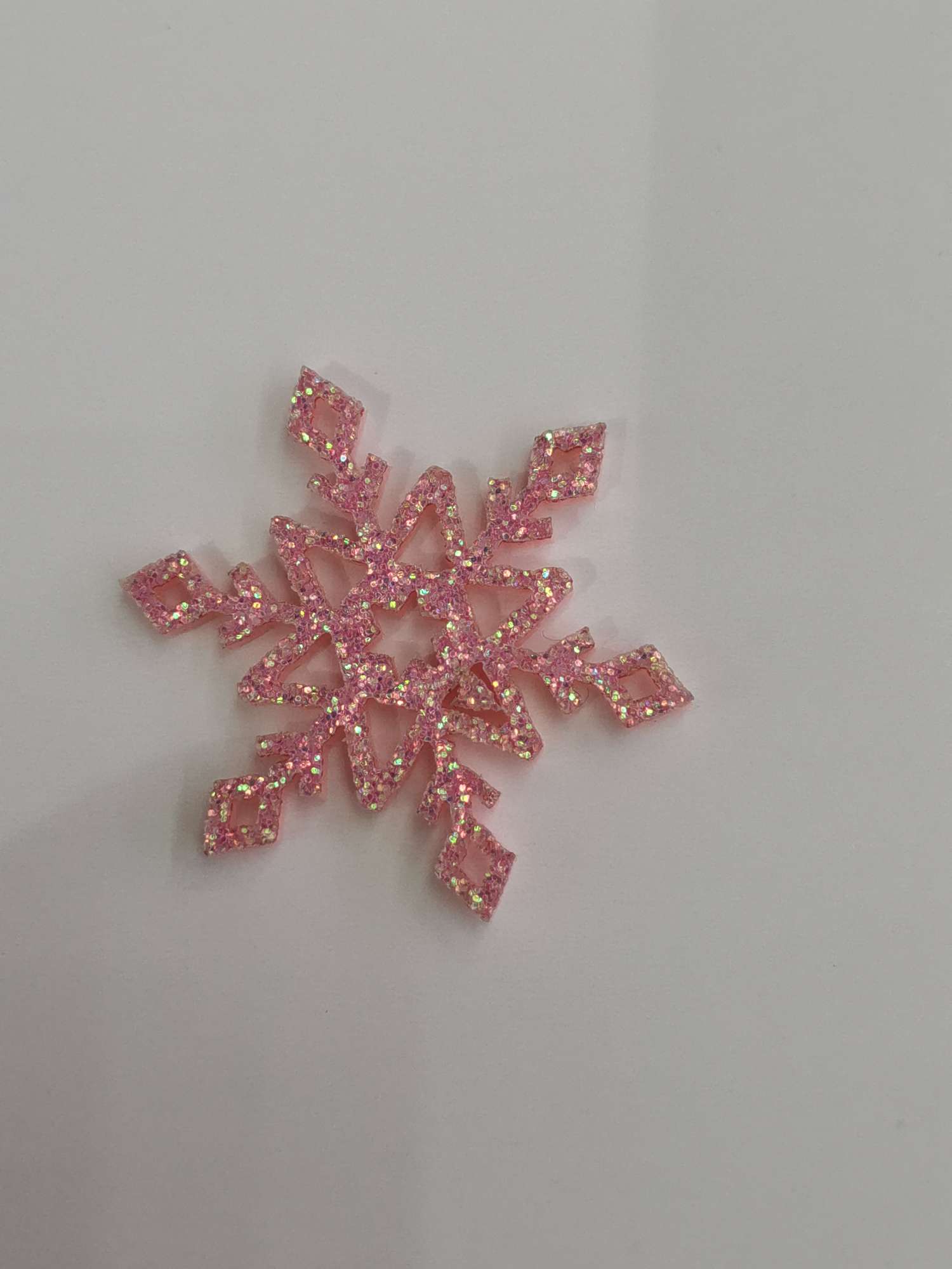 Glittery snowflake flakes details Picture