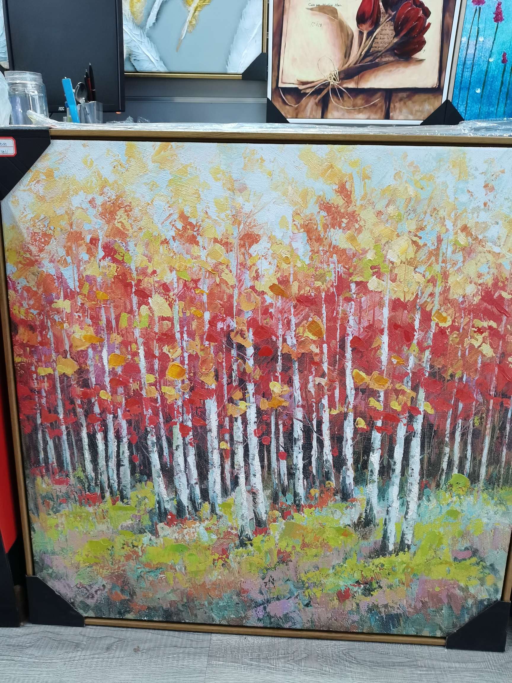 手工油画红树林风图