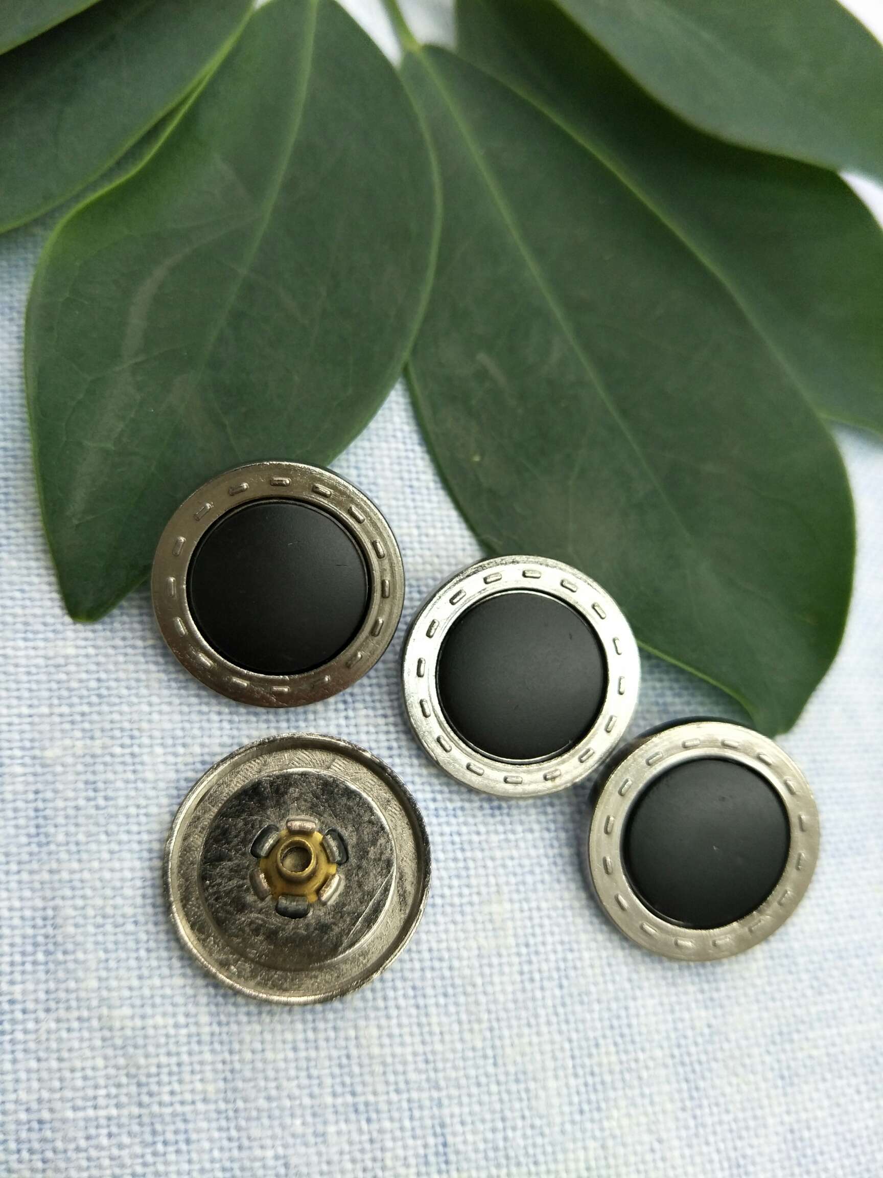 Panel button copper tube alloy panel button with three clothing accessories buttons thumbnail