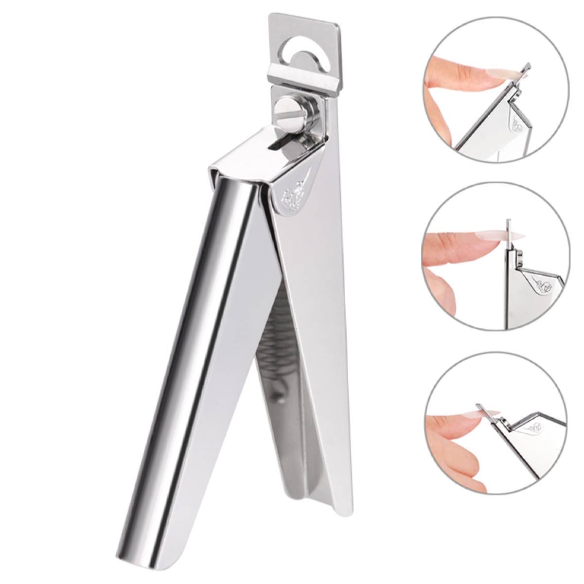 专业美甲工具不锈钢一字剪假指甲专用剪法式修型钳剪甲片U型一字指甲钳