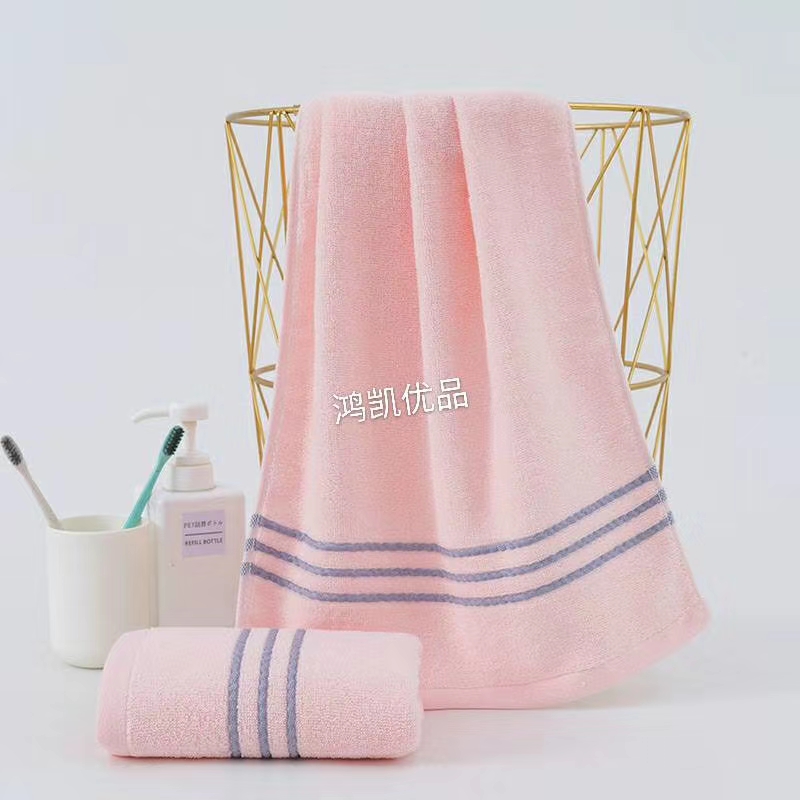 Pure cotton large towel, pure cotton for washing face and bathing, adult men and women, thickened, absorbent, soft and does not shed Specification image