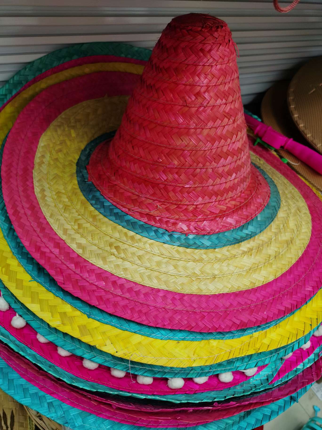 Colored hats, Mexican hats full figure