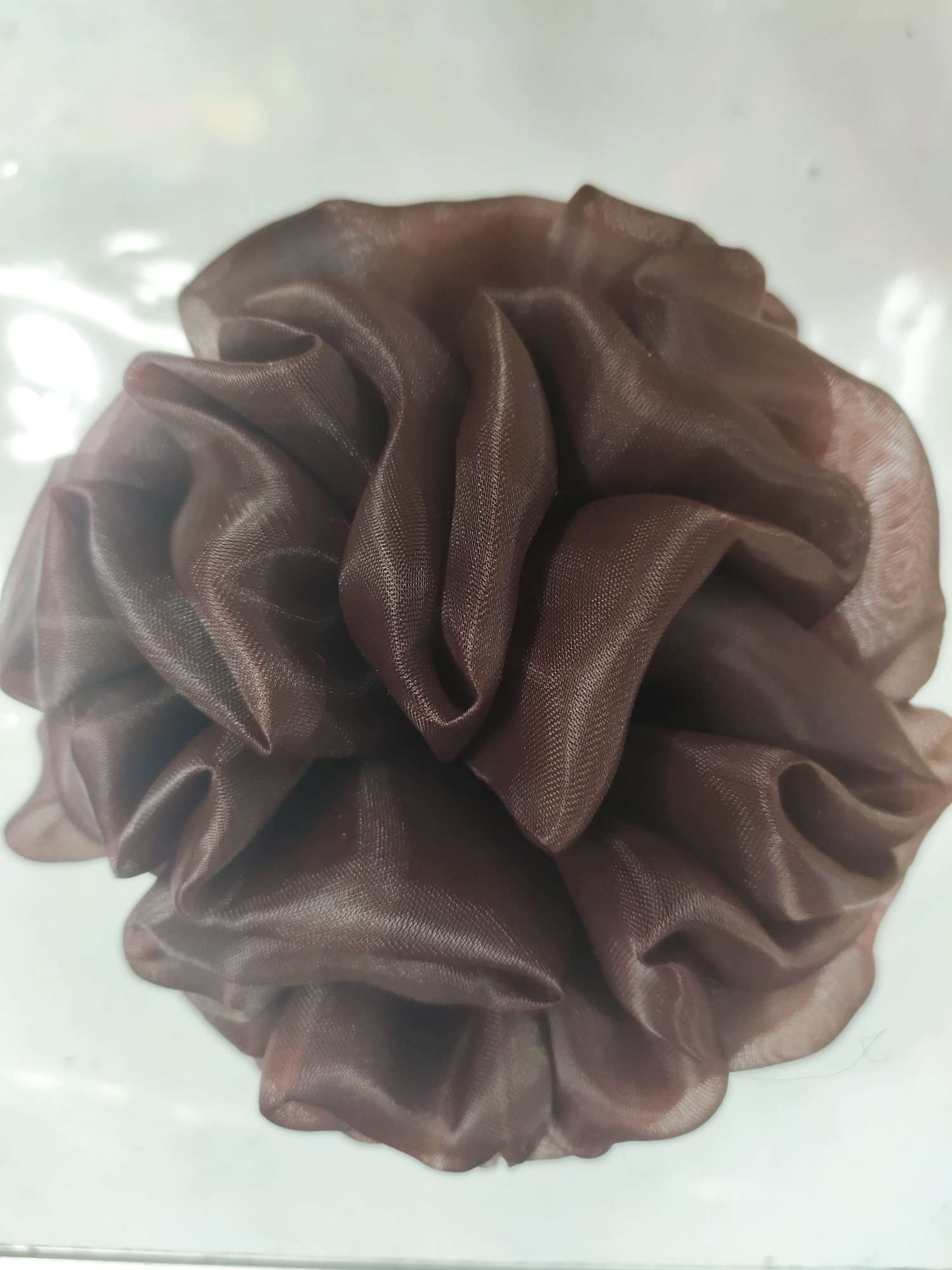 Coffee star yarn hairpin thumbnail