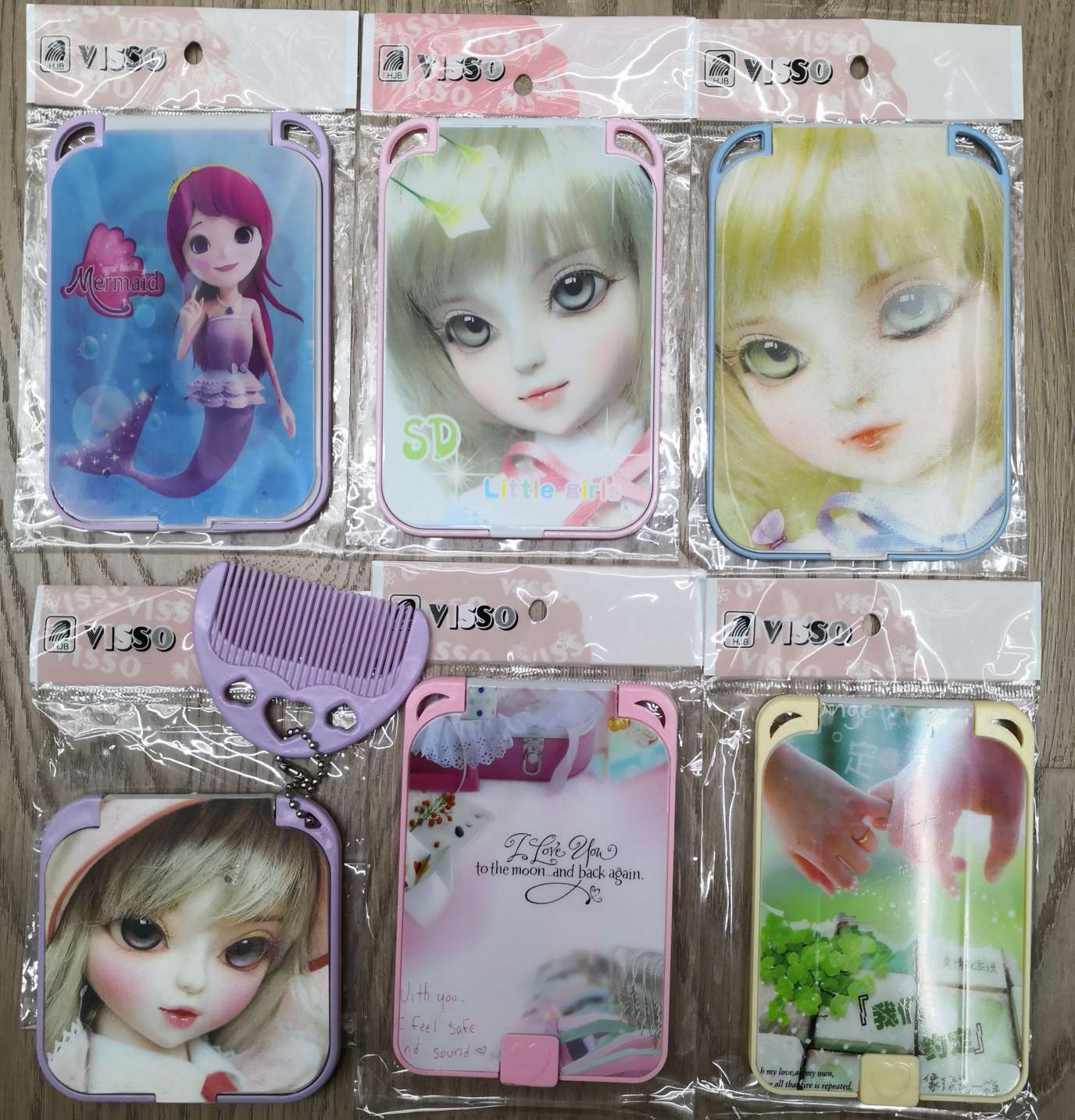 Cartoon Makeup Mirror Cd Baby Mirror Table Mirror Item Picture