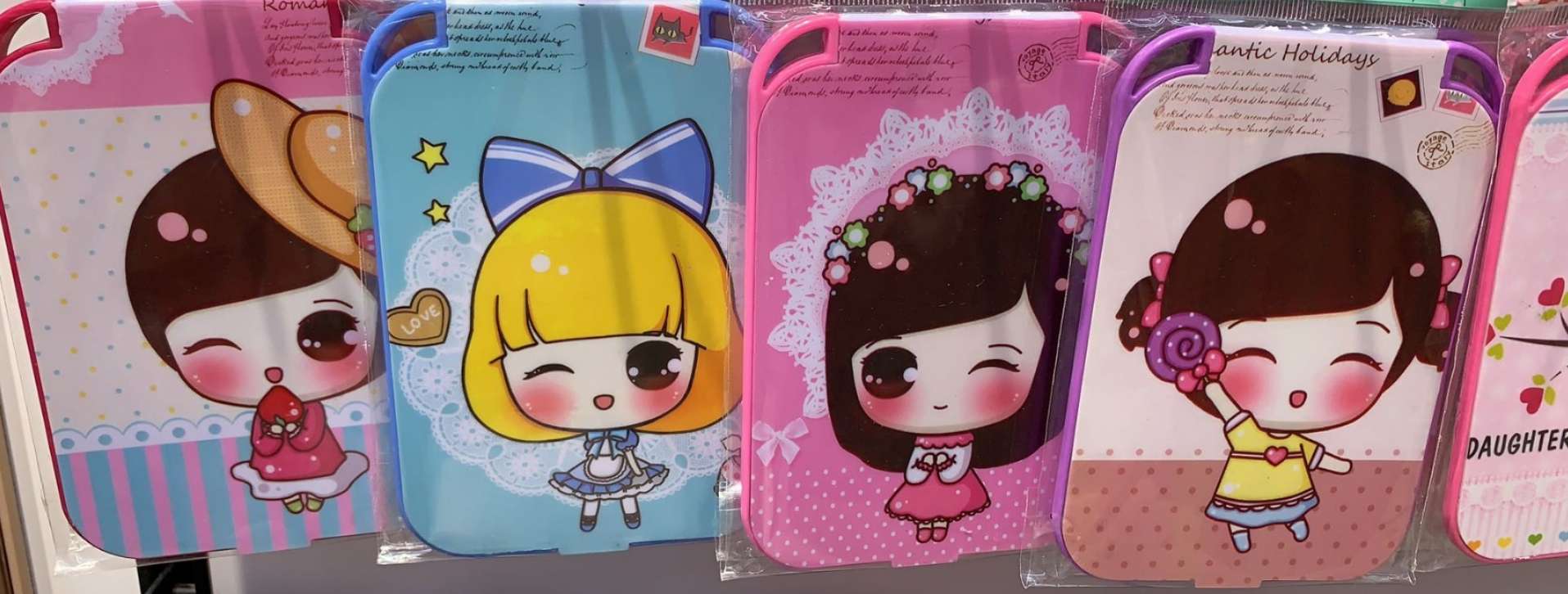 Cartoon Makeup Mirror Cd Baby Mirror Table Mirror details Picture