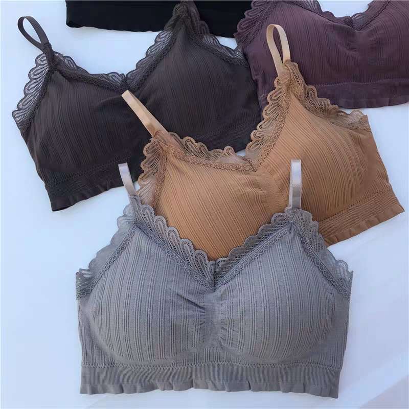 651#无缝蕾丝美背文胸