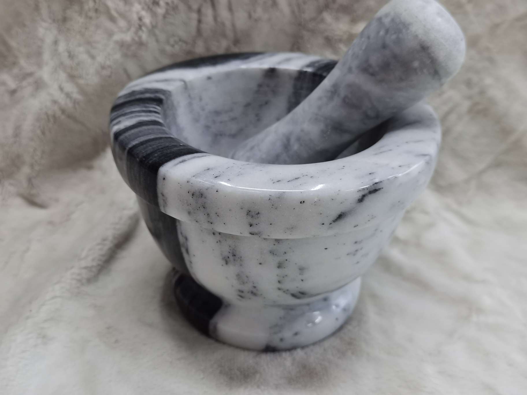 SJ014大碗臼玉石捣蒜器石臼