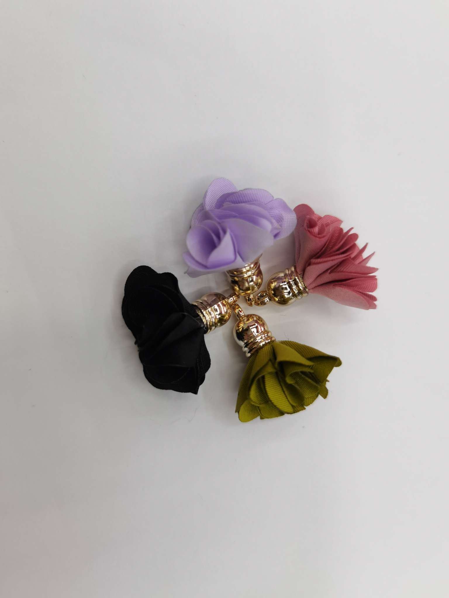 Accessories Clothing Headwear Daily Accessories Fringe Pendant 6 Flower With Hat Cloth Flower Spot Manufacturers Direct Hat Clock Flower Creative Day