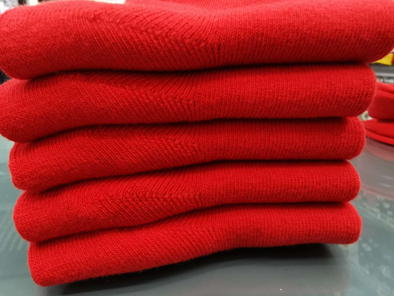 女士大红袜、本命年袜、踩小人袜、可订制logo细节图