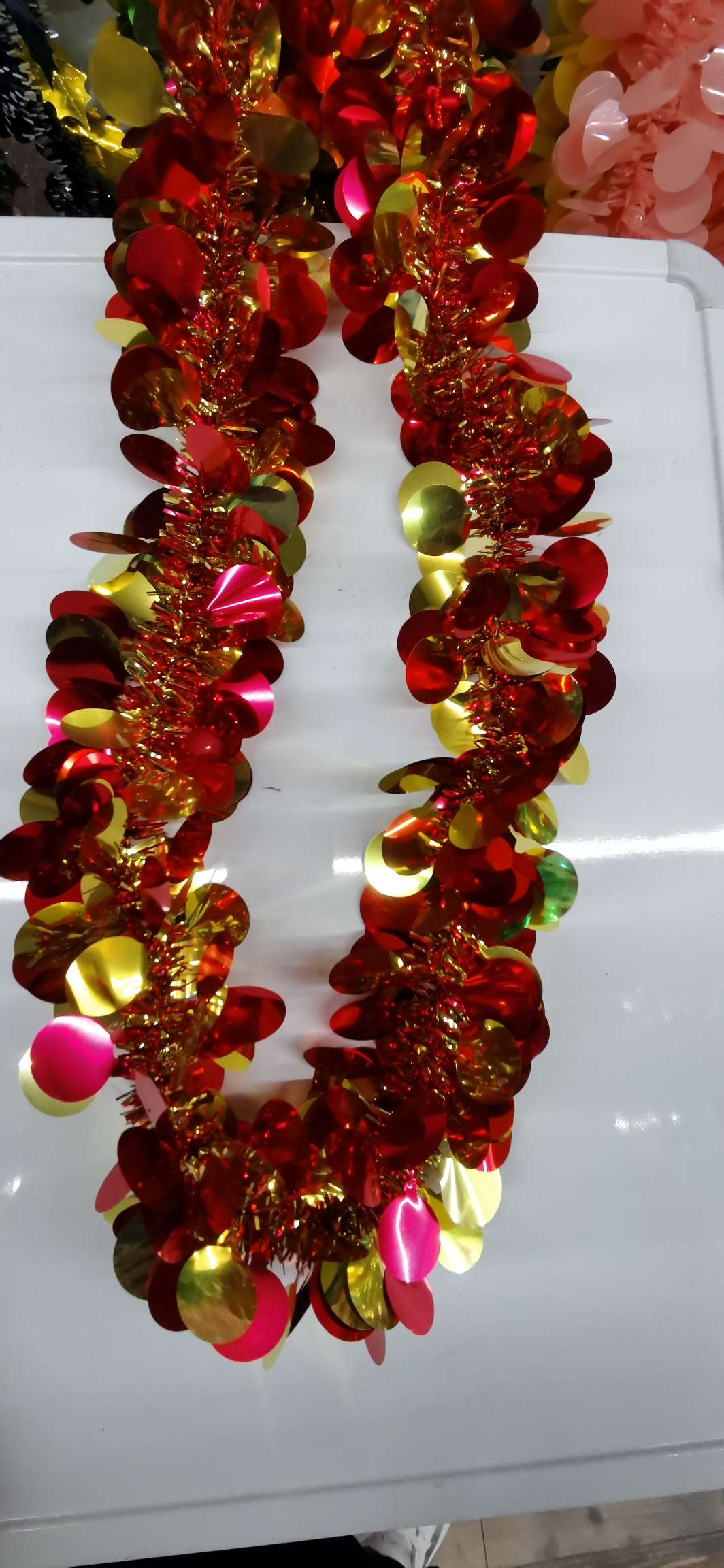 Christmas ribbons, rubia, carnival, party supplies, scene decoration, party ribbons details Picture