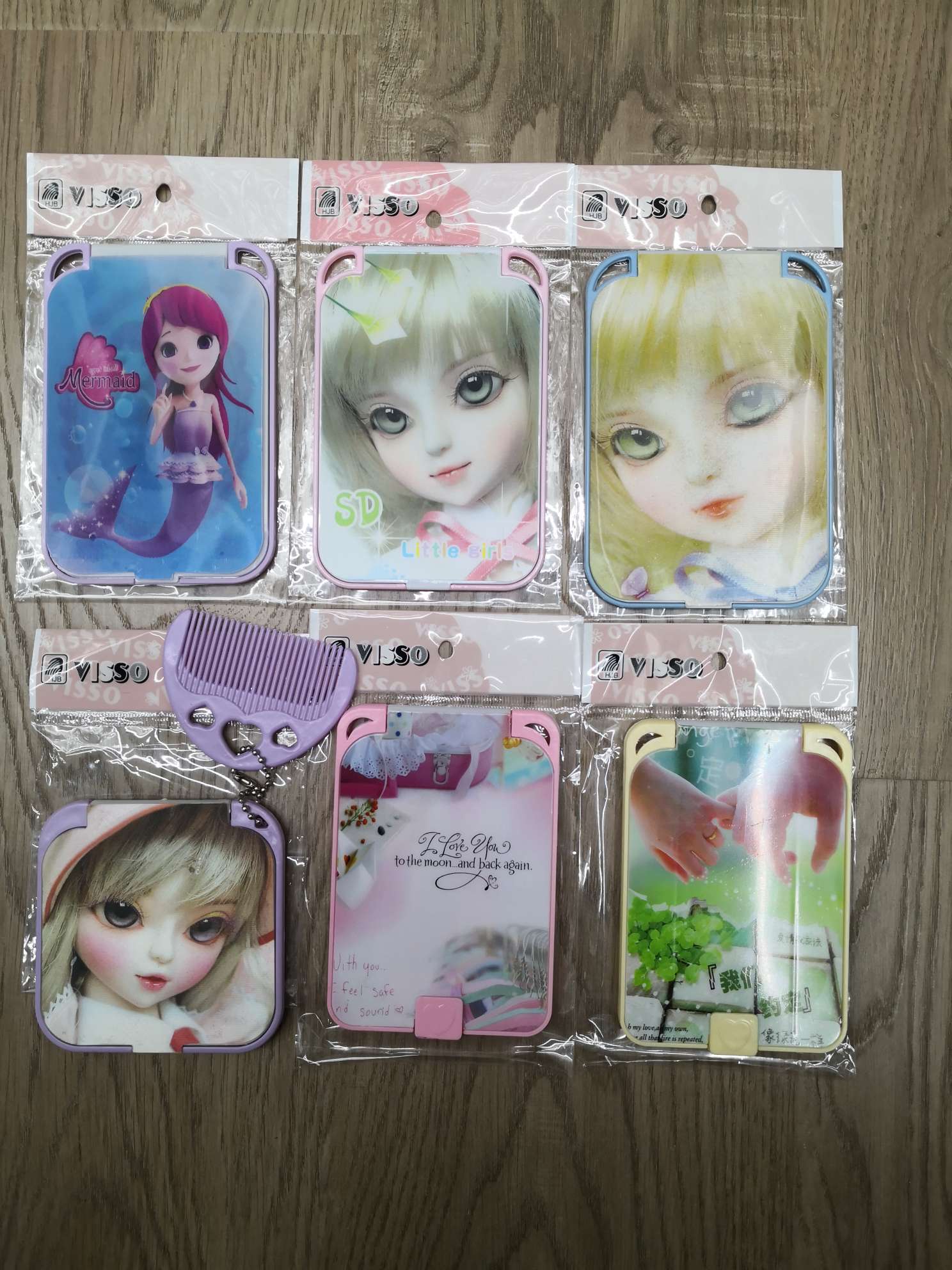 Cartoon Makeup Mirror Cd Baby Mirror Table Mirror undefined
