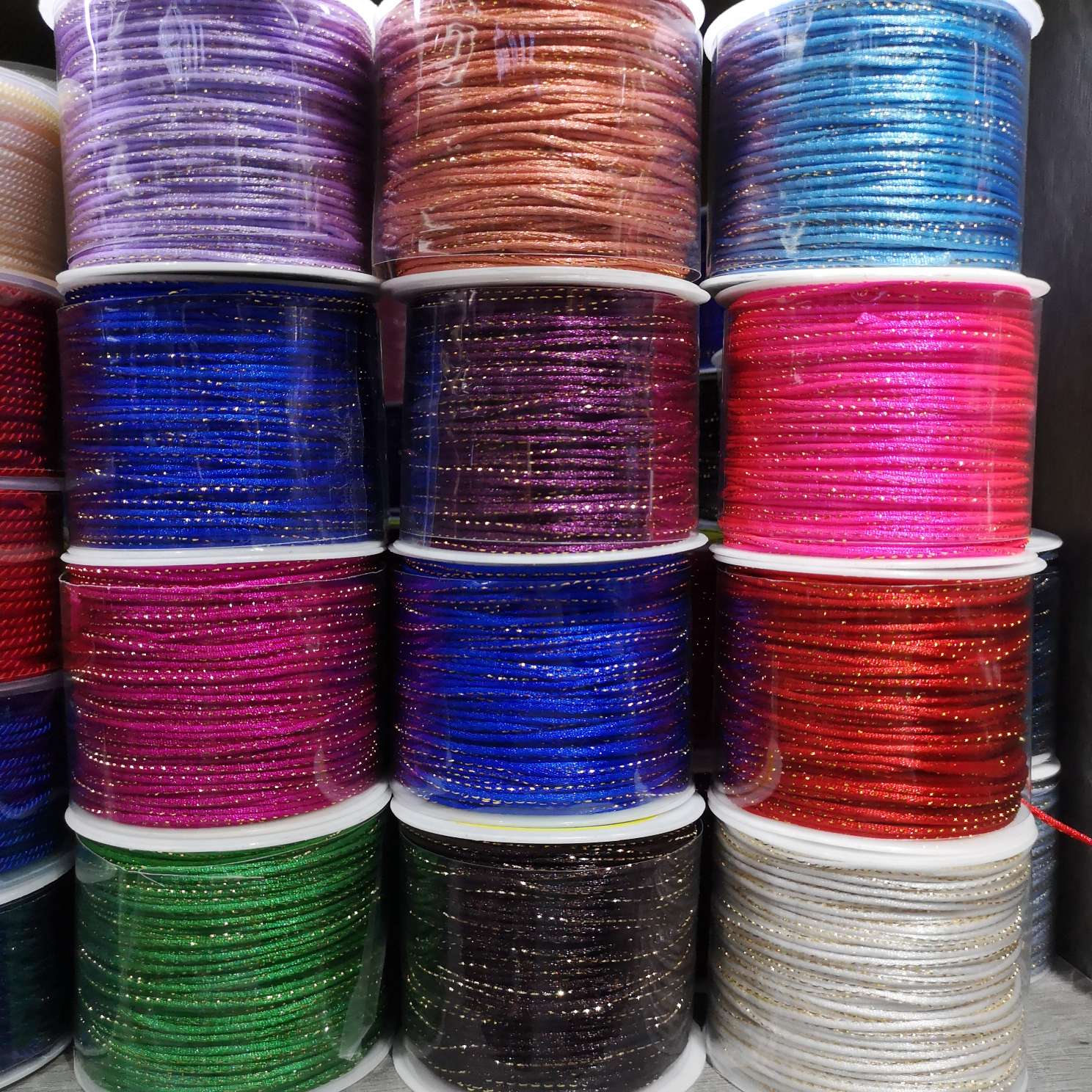 Gold Wire Korean Cashmere Hand String Crafts Elastic Elastic Rope Spot Wholesale details Picture