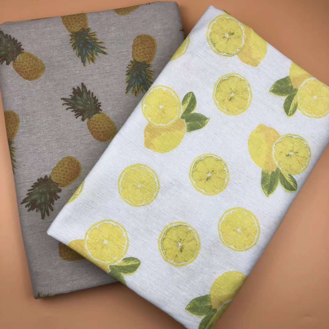Cotton and linen printing, fruit series details Picture