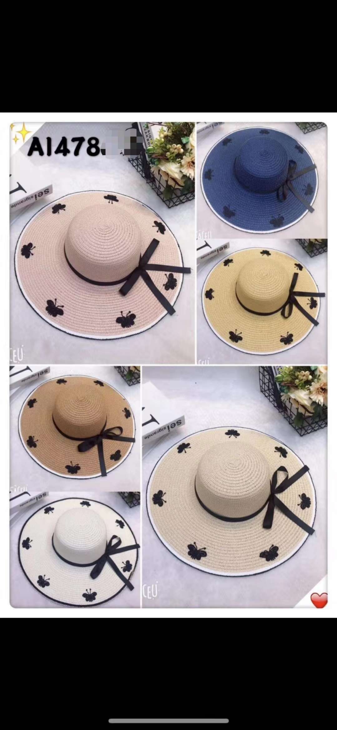 Large iris beach cap Specification drawing