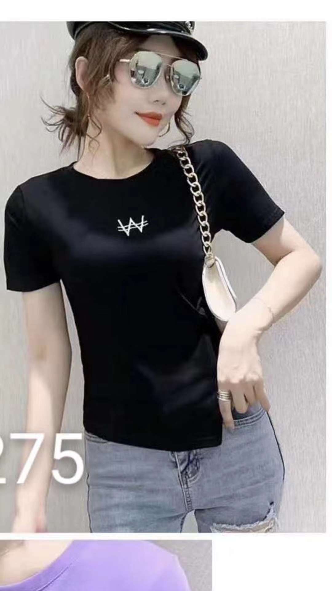 Simple black T-shirt