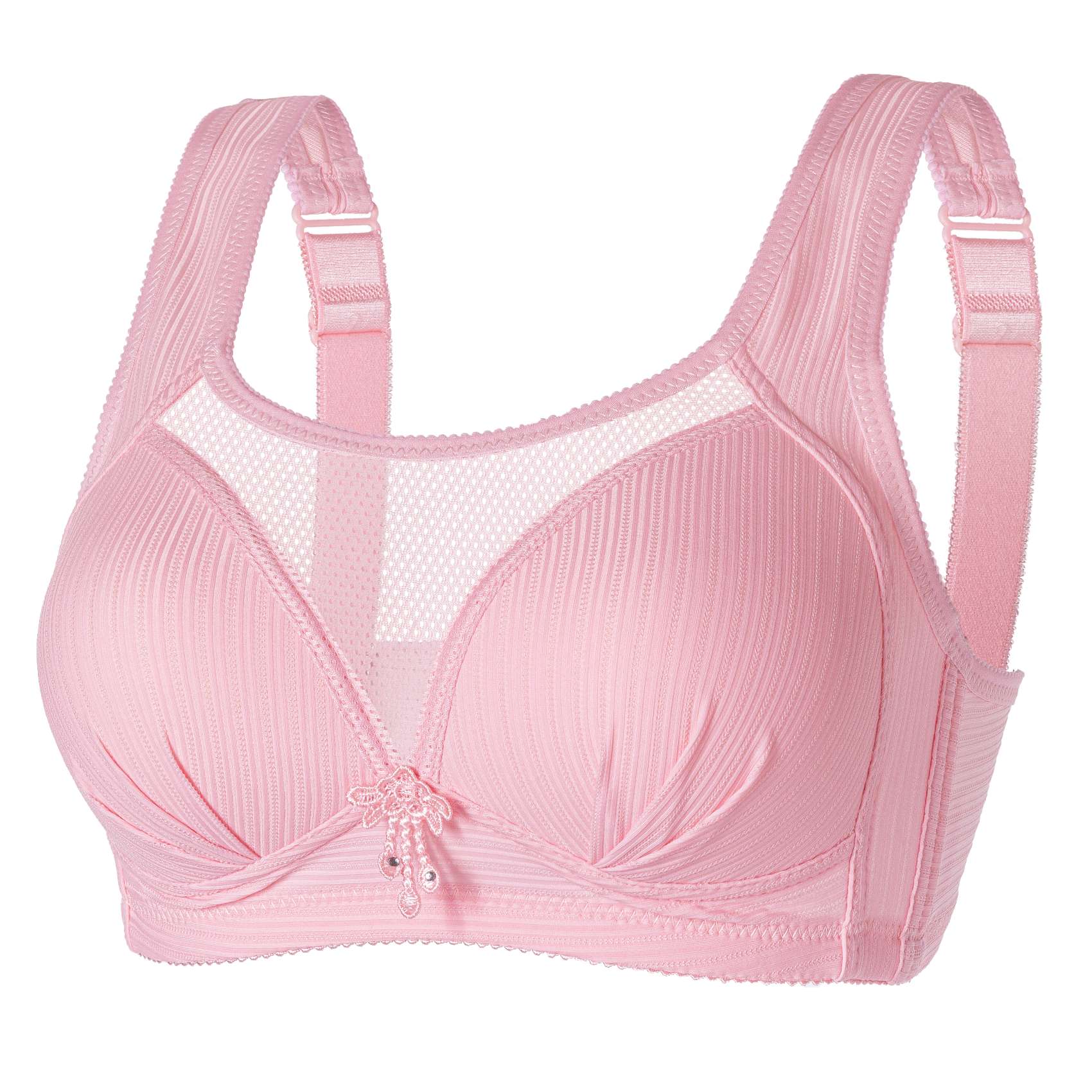 Middle-Aged And Elderly Mothers Mesh Vest Bra No Trace No Underwire Comfortable Underwear Specification drawing
