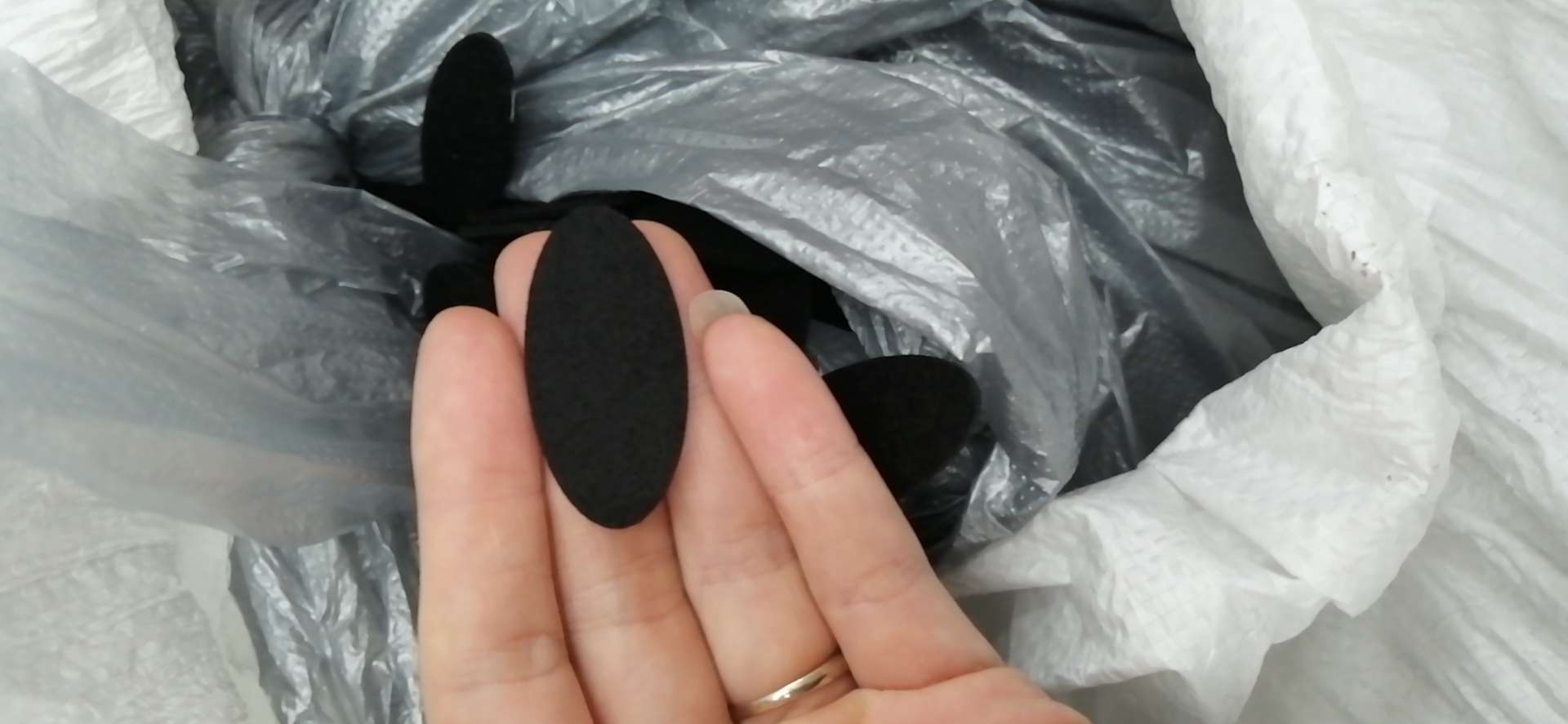 饰品扣，头饰布贴，遮结点，遮破洞，椭圆型，无纺布2.0，2*4细节图