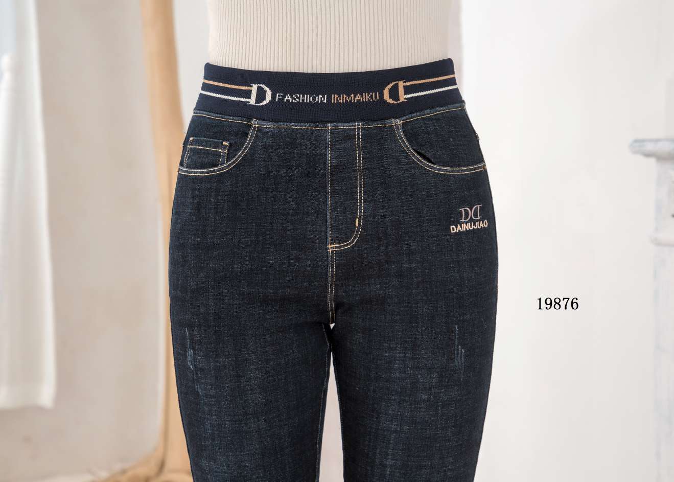 牛仔保暖裤19876
