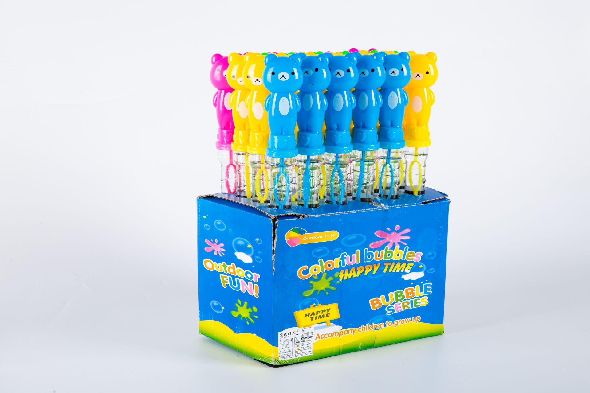 Wholesale of bubble sticks, seven-color bubbles, water bubbles and toys details Picture