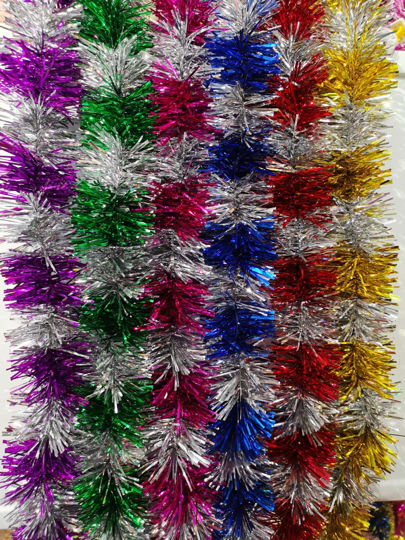 Colorful Christmas ribbons, rubia carnival party supplies, party ribbons