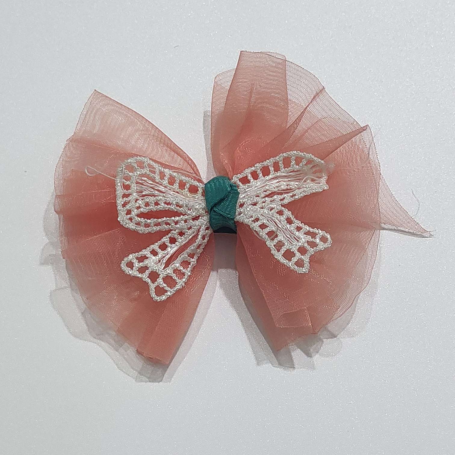 Net Bow Headpiece Floret Dress Flower Accessories Floret Specification drawing