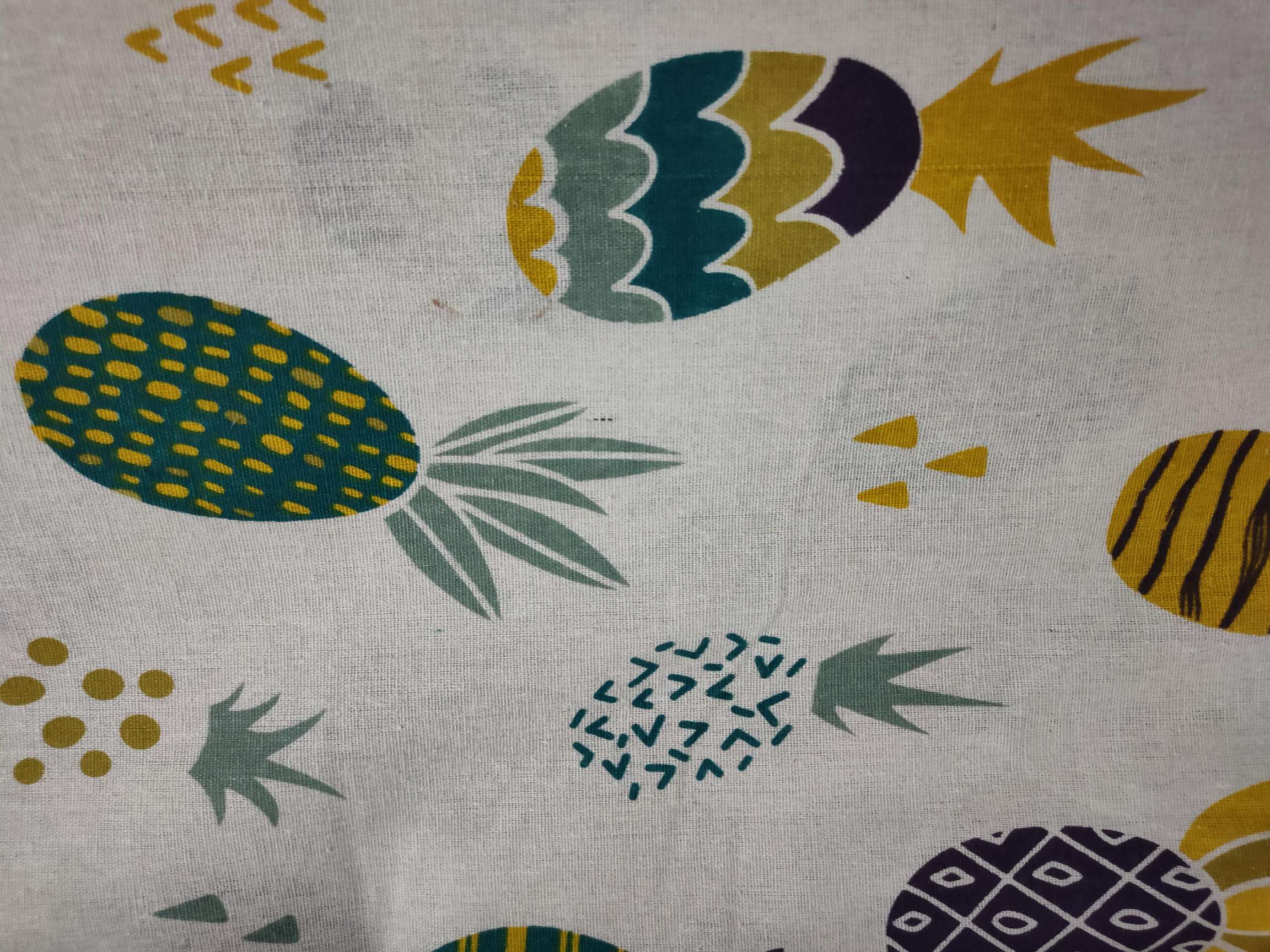 Cotton and linen printing, fruit series undefined