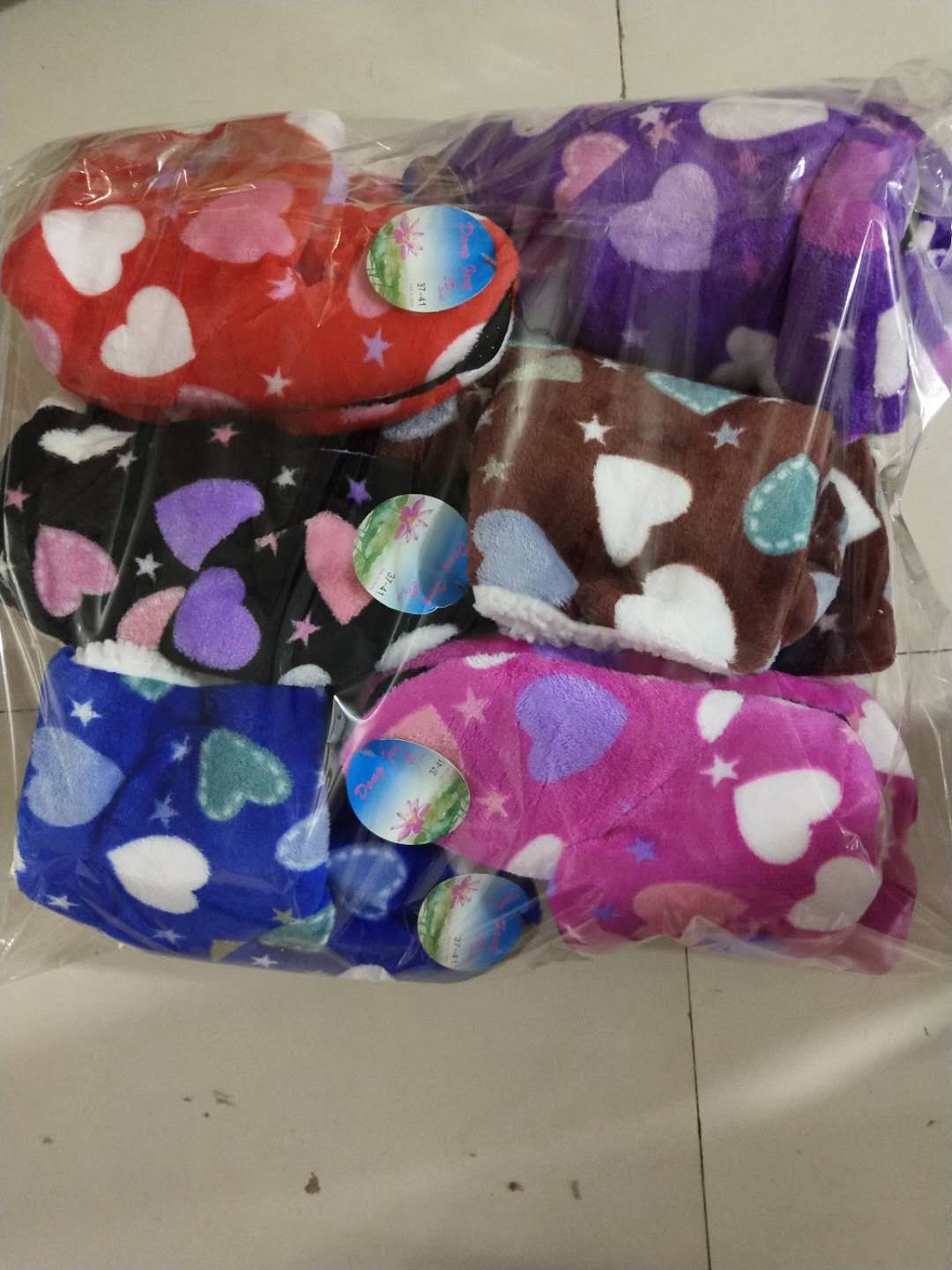 Warm shoes, socks and boots in winter to keep your feet warm indoors. Big hearts