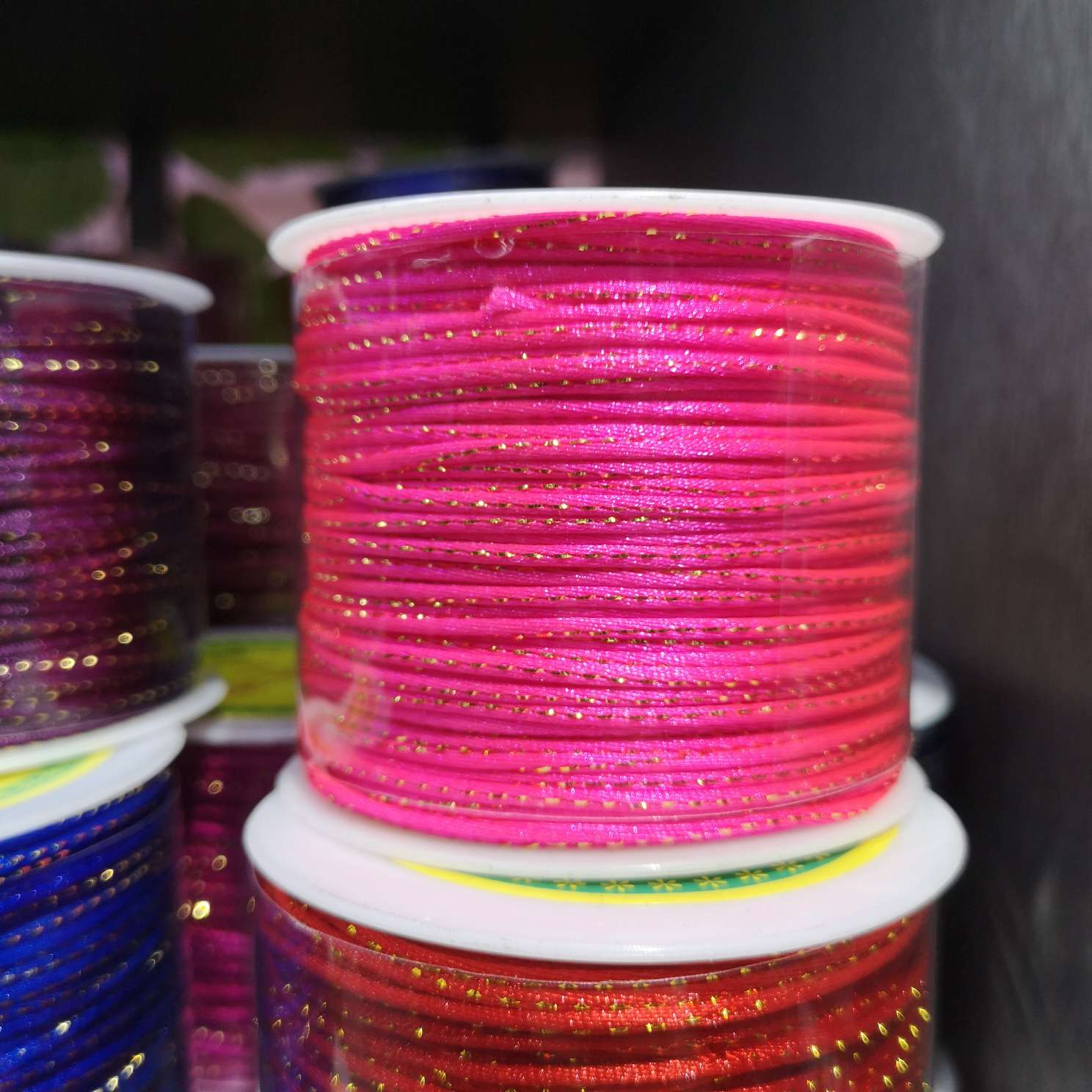 Gold Wire Korean Cashmere Hand String Crafts Elastic Elastic Rope Spot Wholesale
