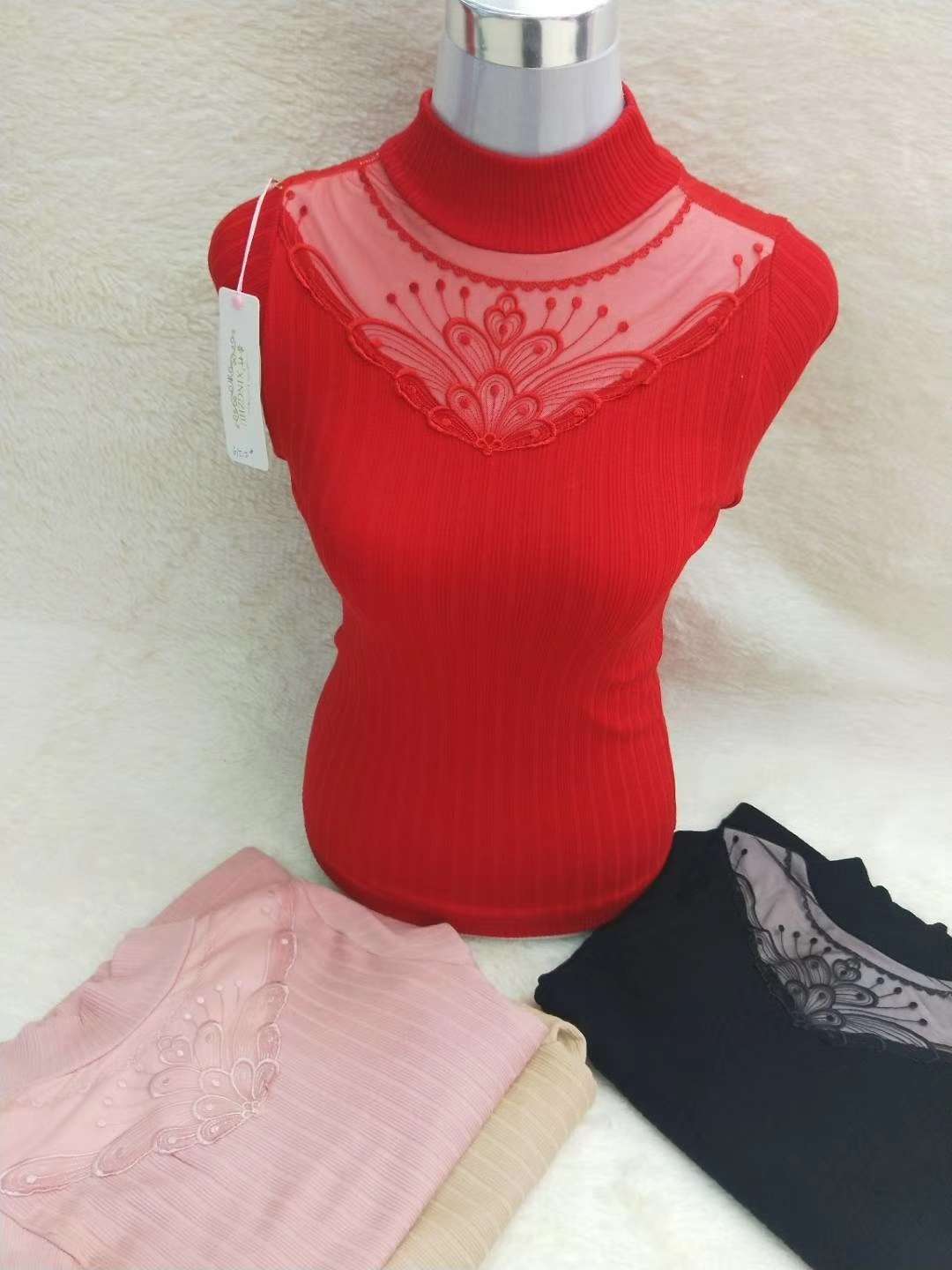 Seamless middle collar thermal underwear thumbnail