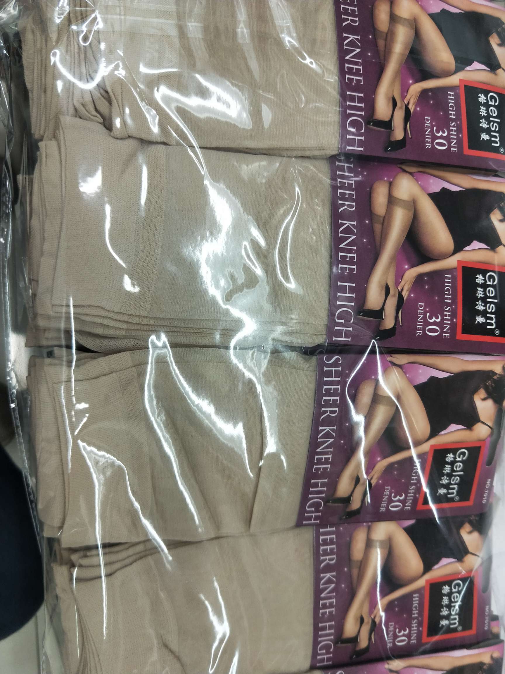 No. 2 tube socks in covered yarn