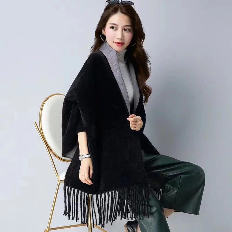Two-Tone Cuff Cape