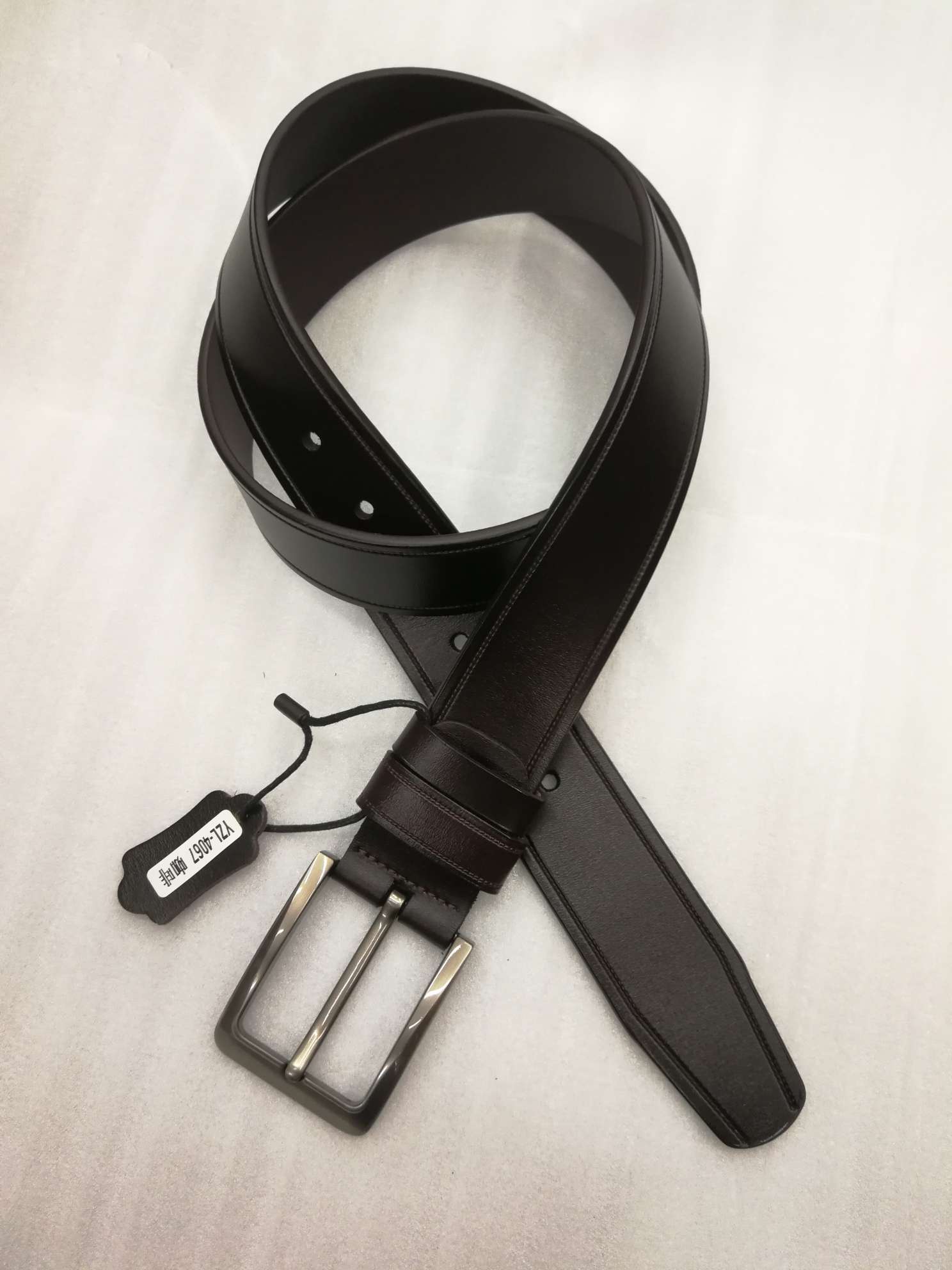 义乌好皮带AB0042韩版潮流牛皮针扣休闲时尚男士腰带厂家直销供应内销外贸详情图6