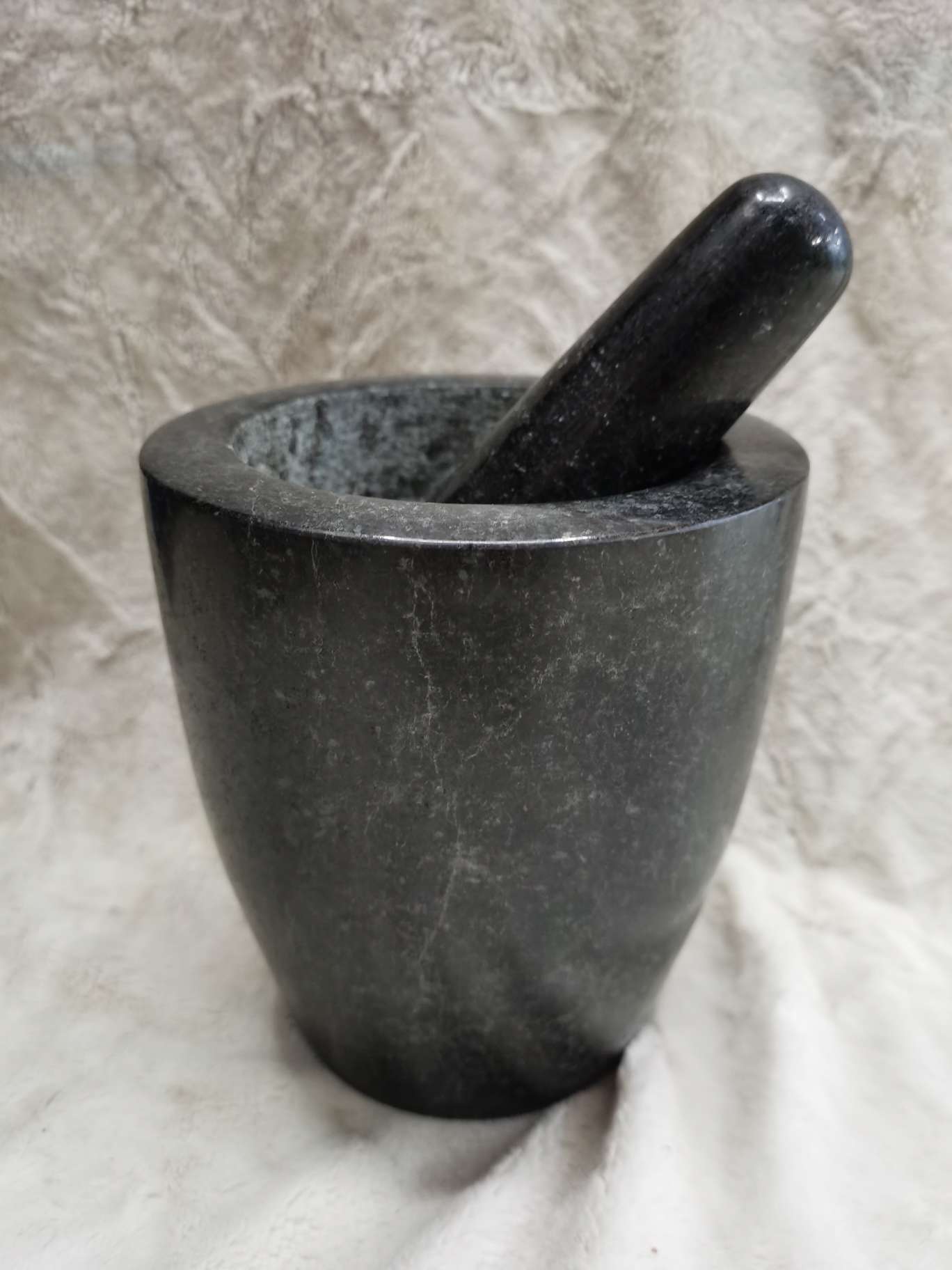 特高14.5cm花岗岩捣蒜器石臼